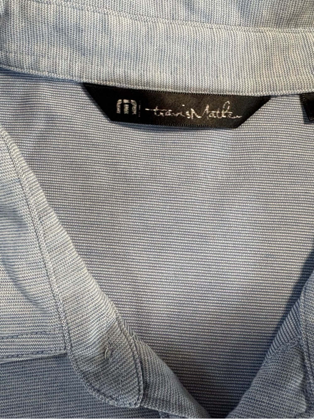 TravisMathew Light Blue Polo Shirt